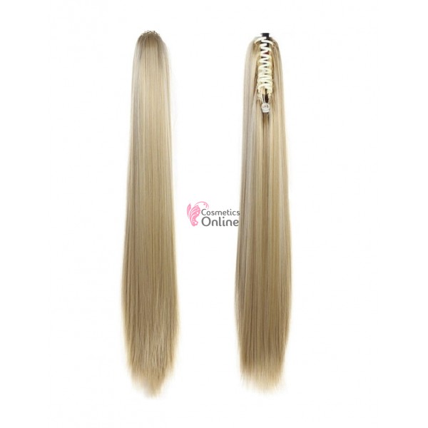 Extensie de par coada dreapta cu cleste 70 cm Blond Mediu Ash Mixt 203318TT88